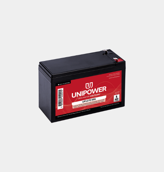 Bateria Estacionária de Chumbo VRLA 12V 7AH – Segurança