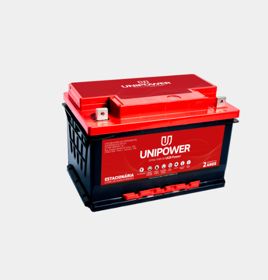 Bateria Estacionária de Chumbo Livre de Manutenção 12V 75AH